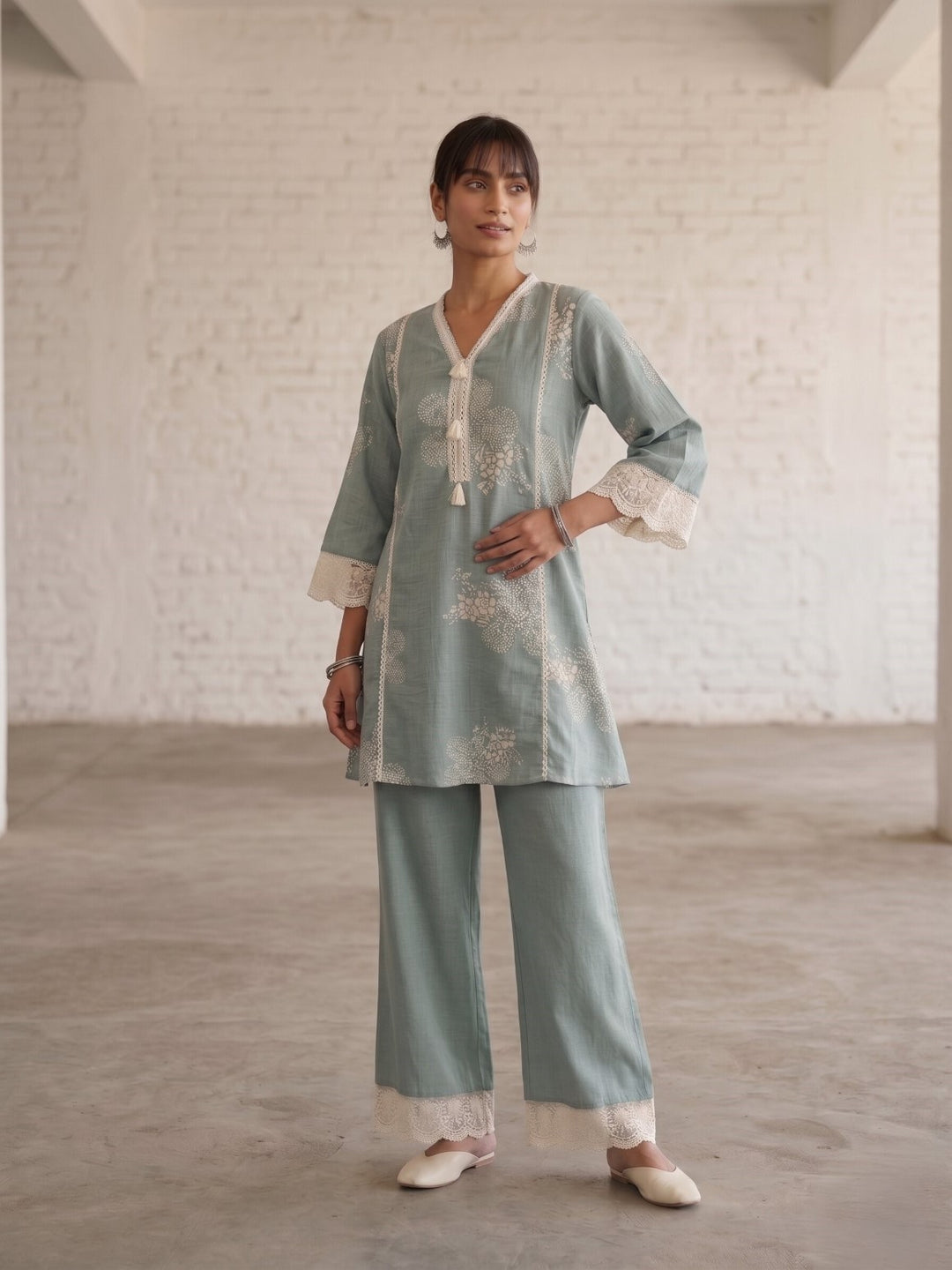 Swades flint cotton co-ord set