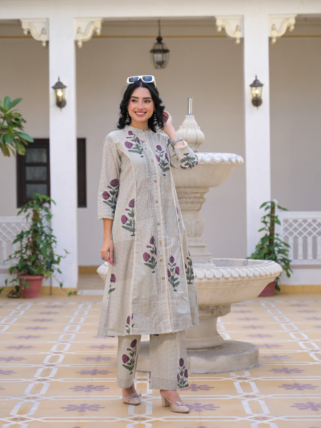 Mayri Hydren Cotton Kurta Pant Set