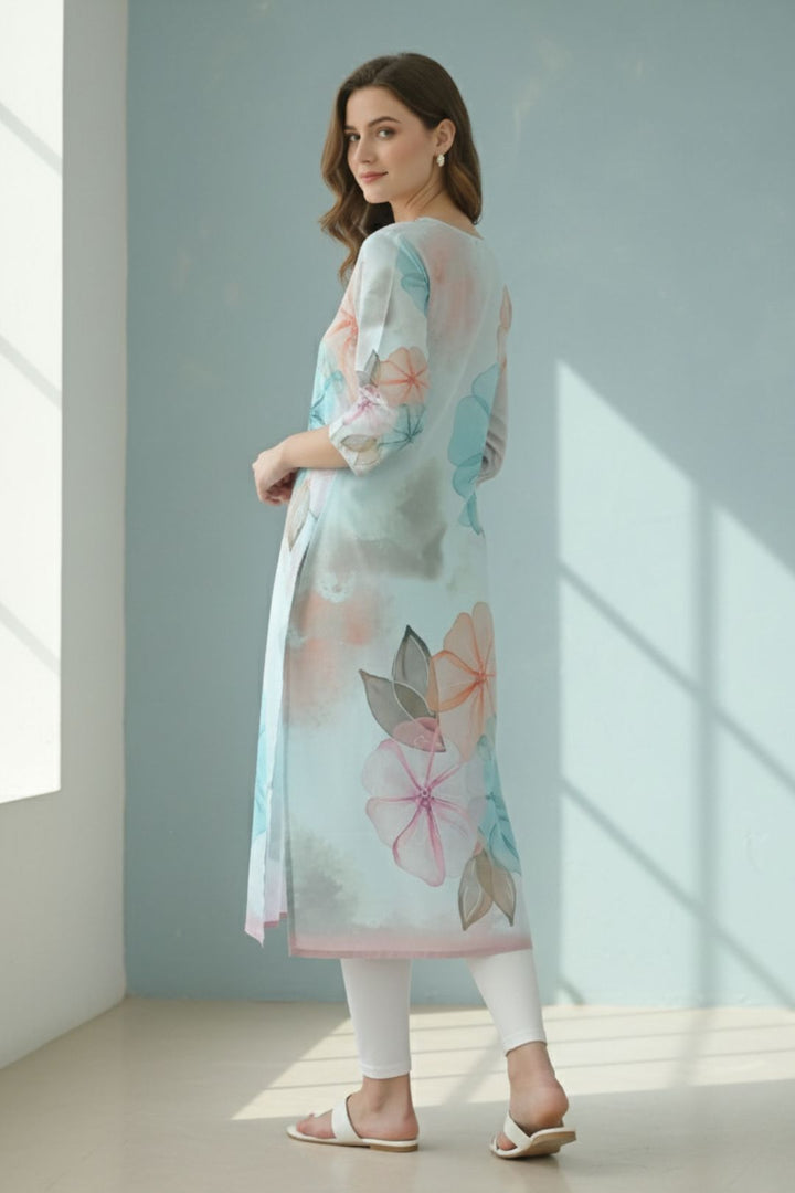 Yami Celeste Printed Kurti