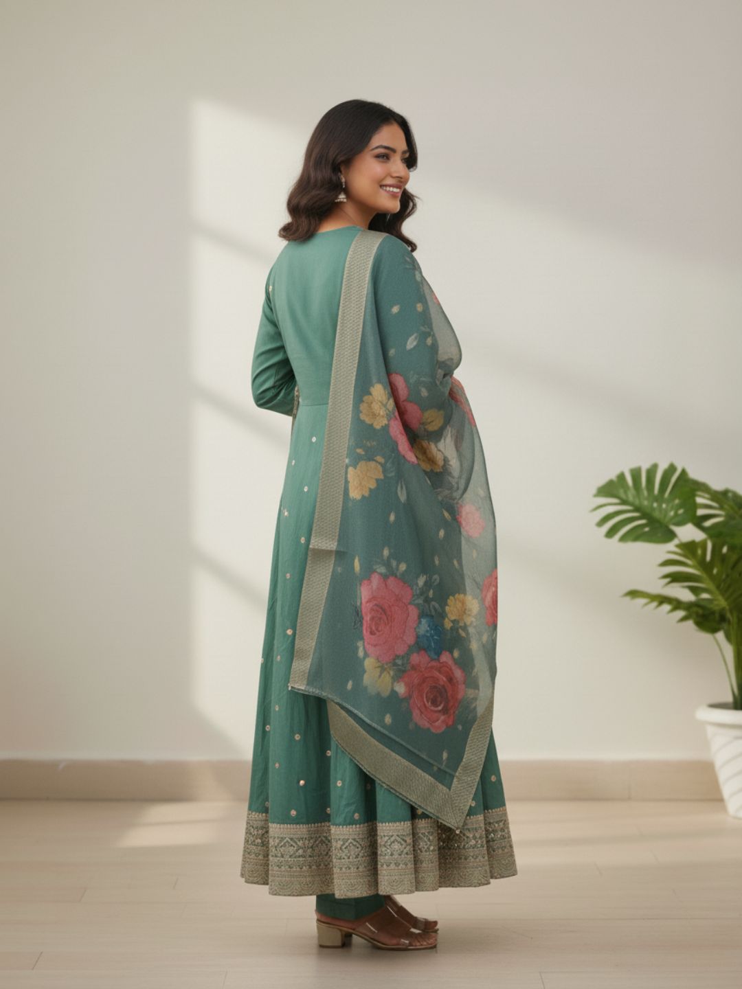 Shanti Fern Full Work Suit Set