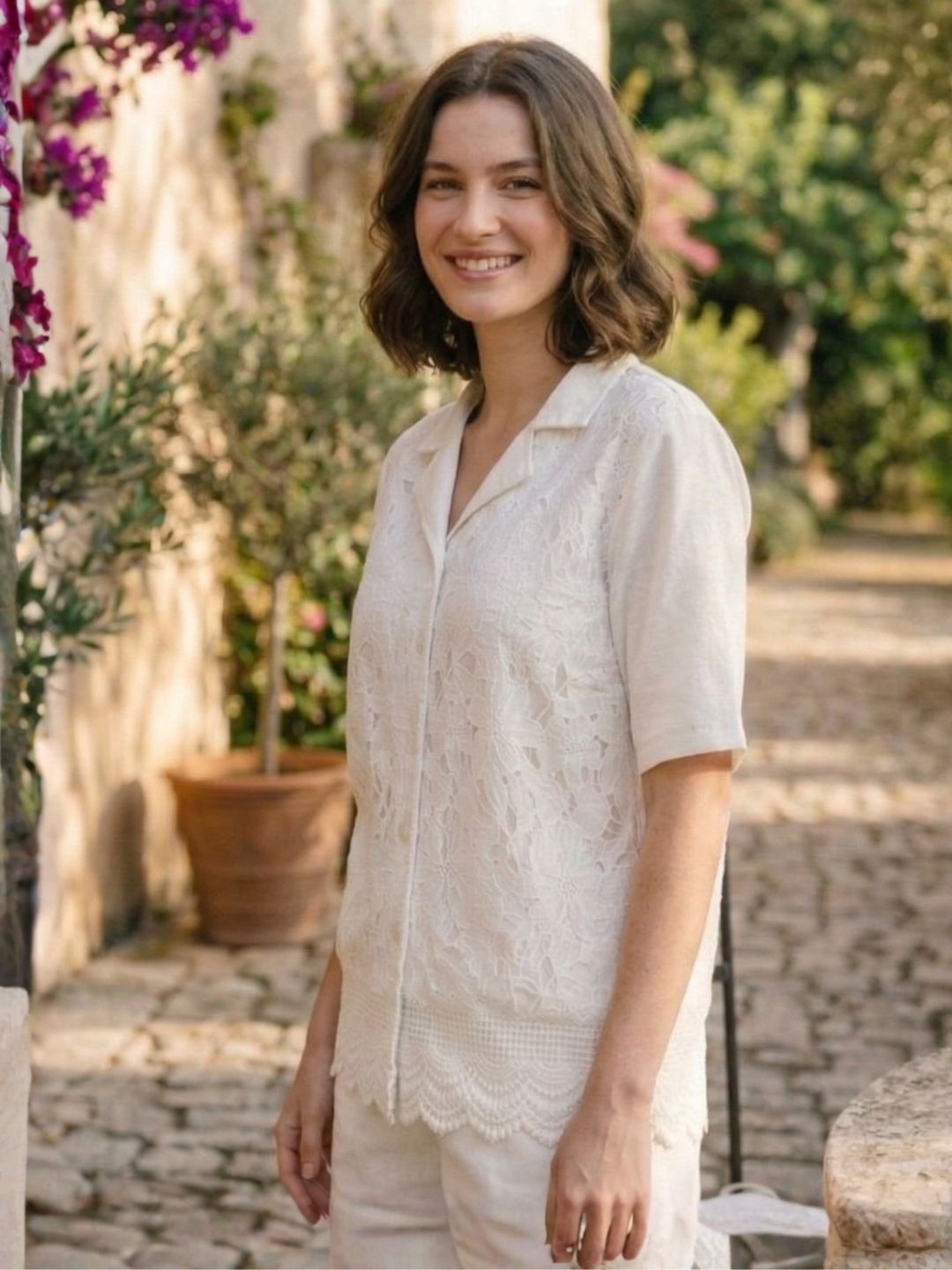 Perka daisy cotton top