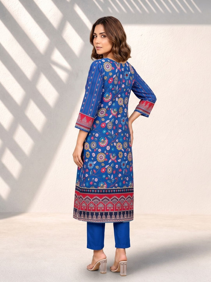 Maurya Cobalt Premium Muslin Kurta Set