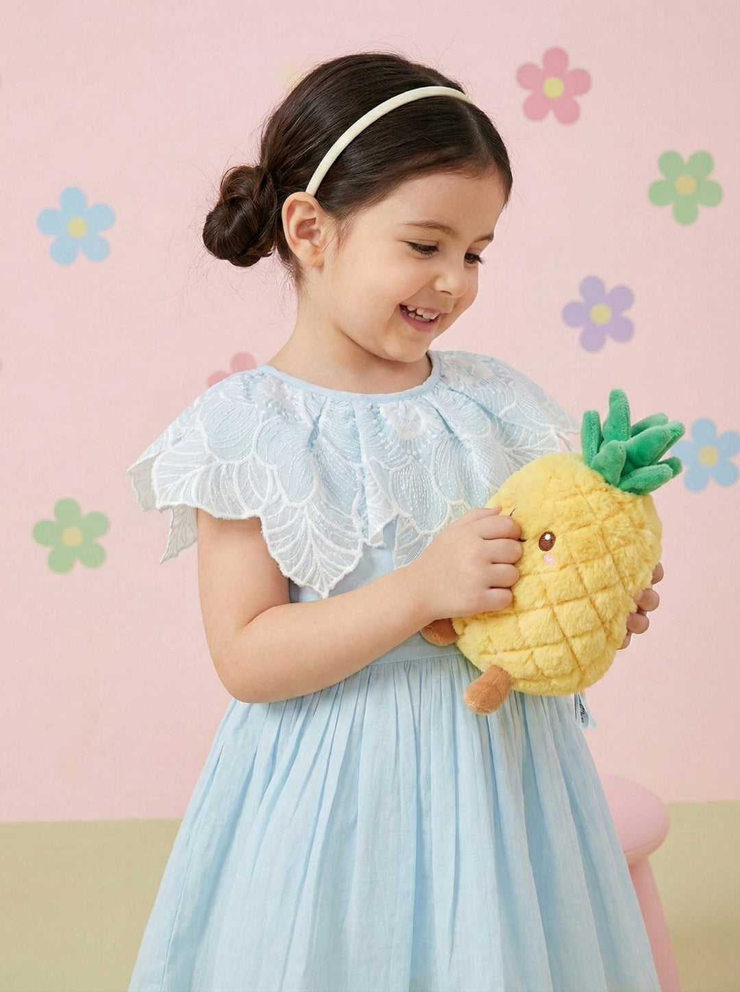 Joy softblue kids cotton dress