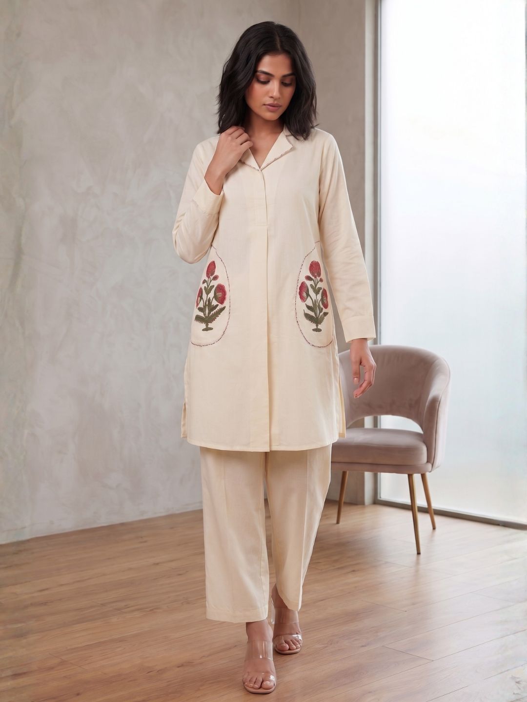 Sarvo daisy cotton co-ord set