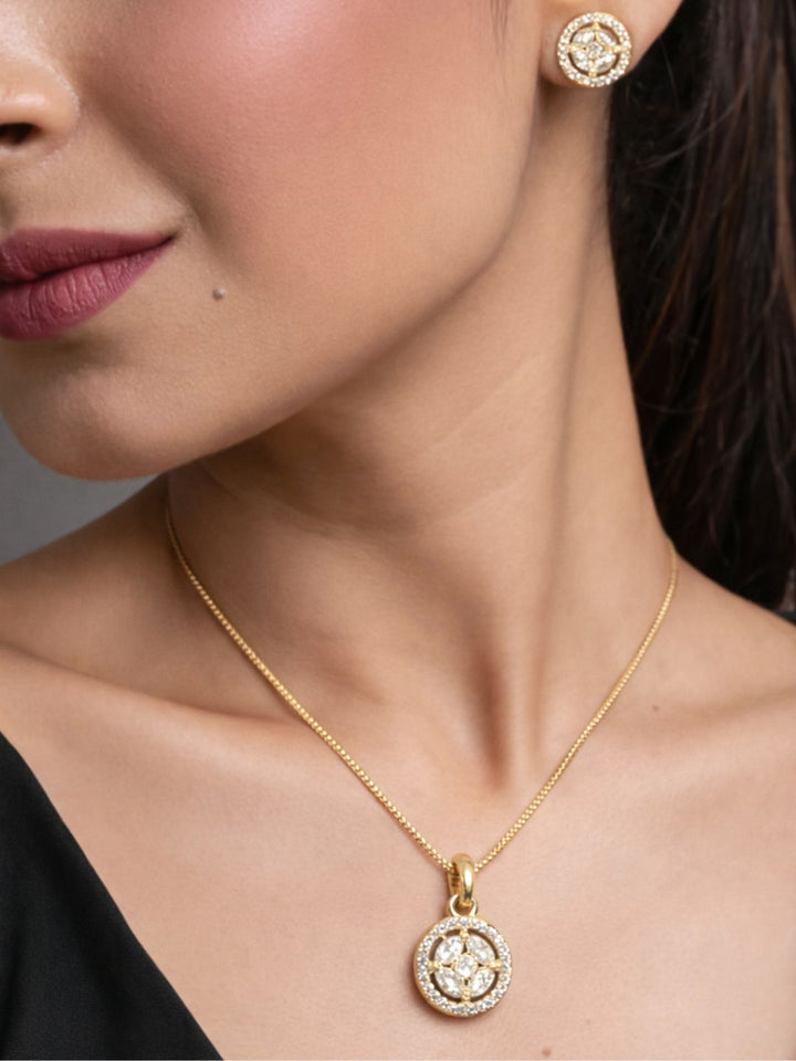 Alankrita Diamond earing & pendant stud