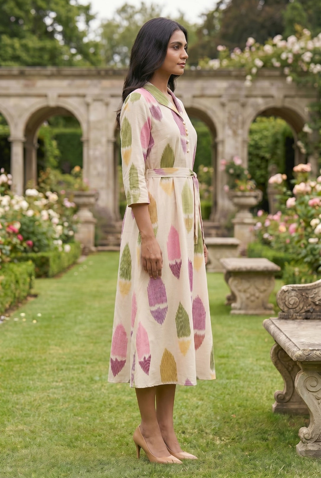 Sargi vibe cotton dress