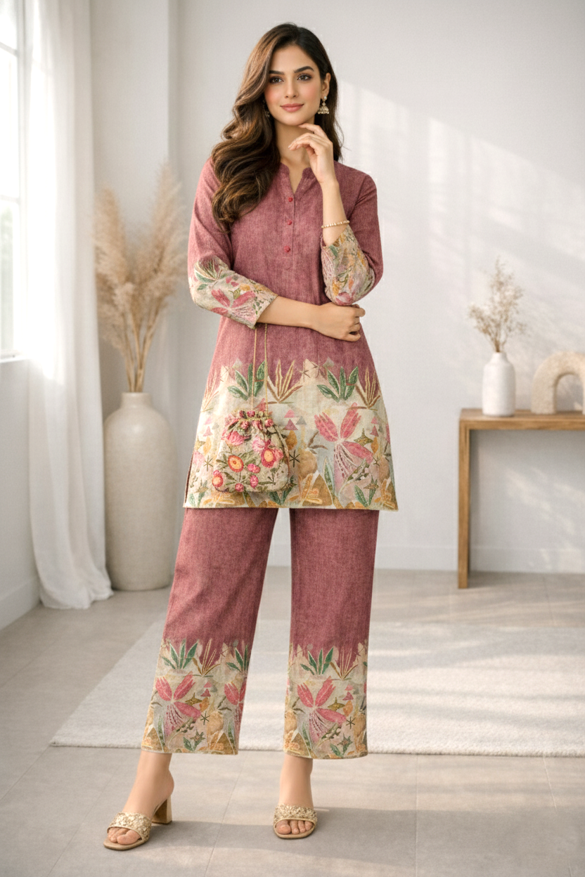 Reet Clay Printed Co-ord Set