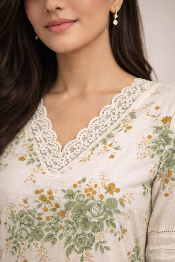 Surbhi moss cotton co-ord set