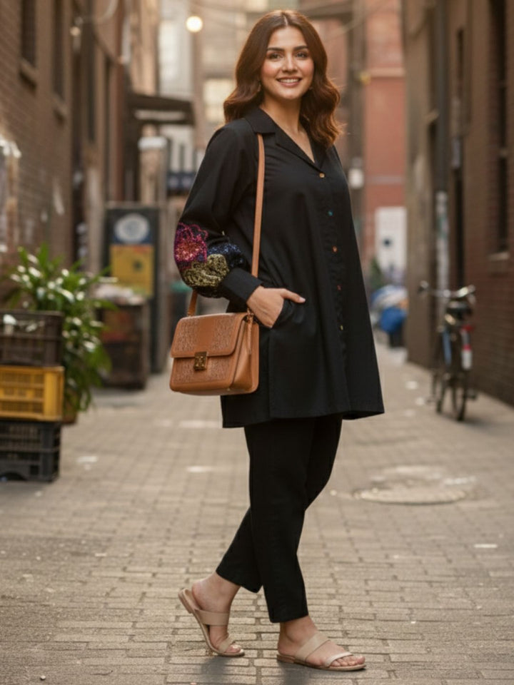 Niharika Onyx Handwork Co-ord Set