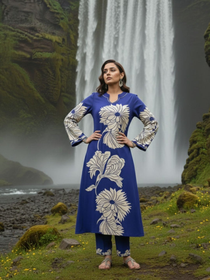 Bakul Spruce Digital Printed Kurta Pant Set