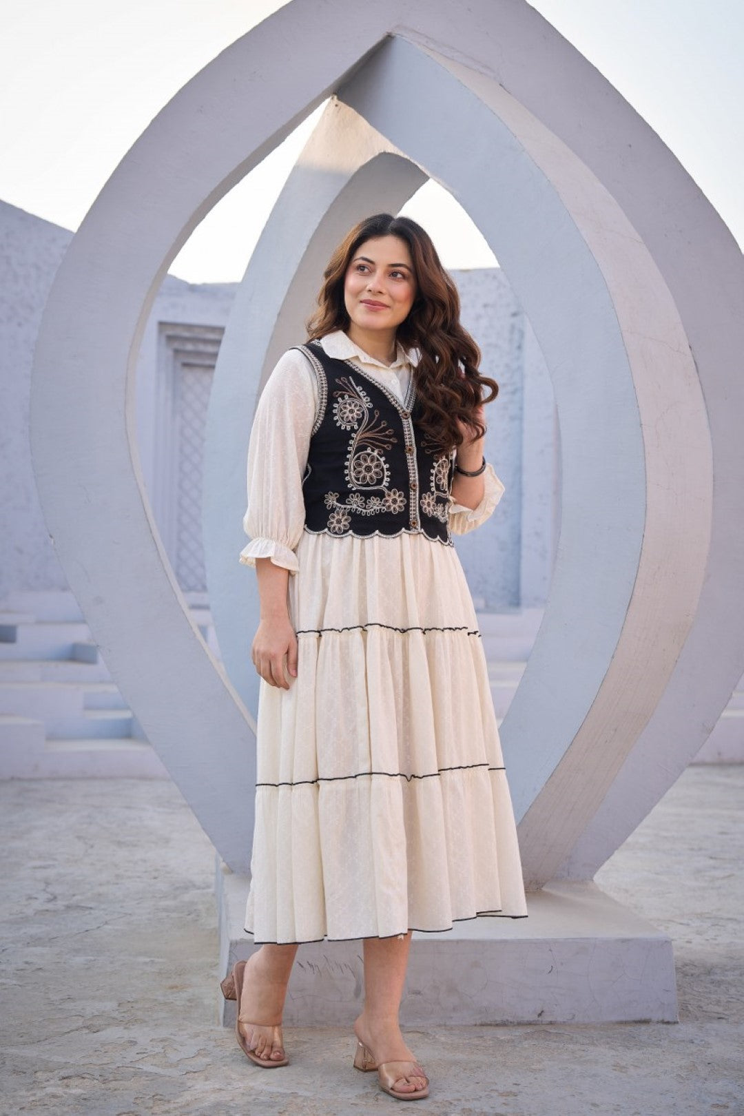 Tatva magnolia cotton jacket dress
