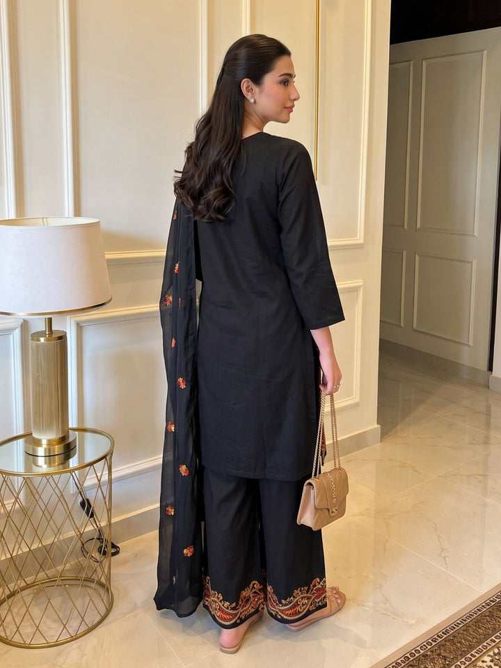 Lipi Jet Embroidery Farshi Cotton Suit Set
