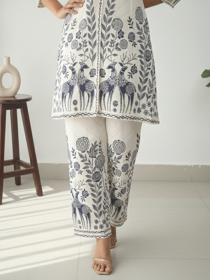 Reet Dove Embroidered Co-ord Set