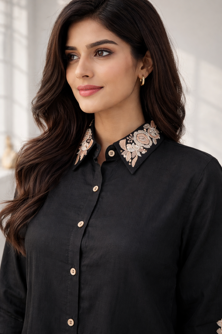 Oorvi Onyx Embroidered Co-ord Set