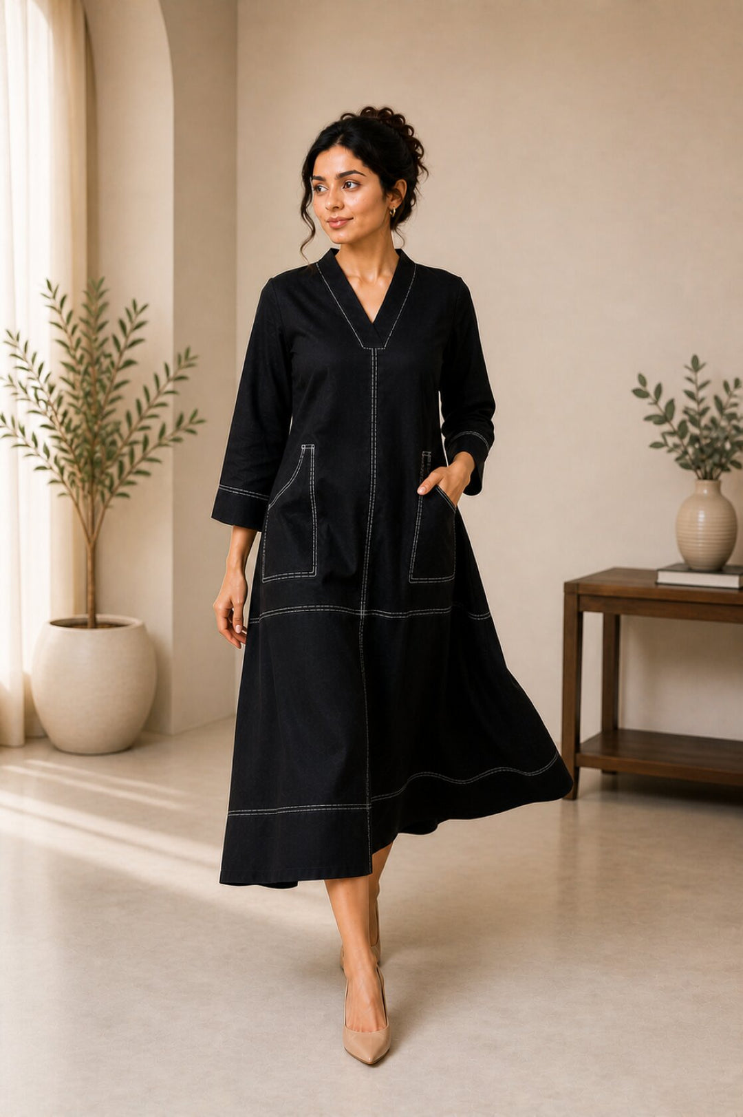 Akshara pitch cotton dress