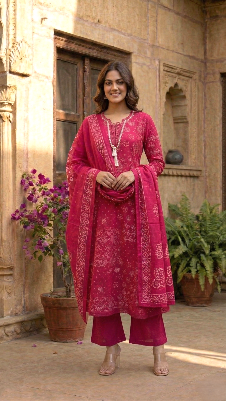Vairagi Candy Printed Work Suit Set