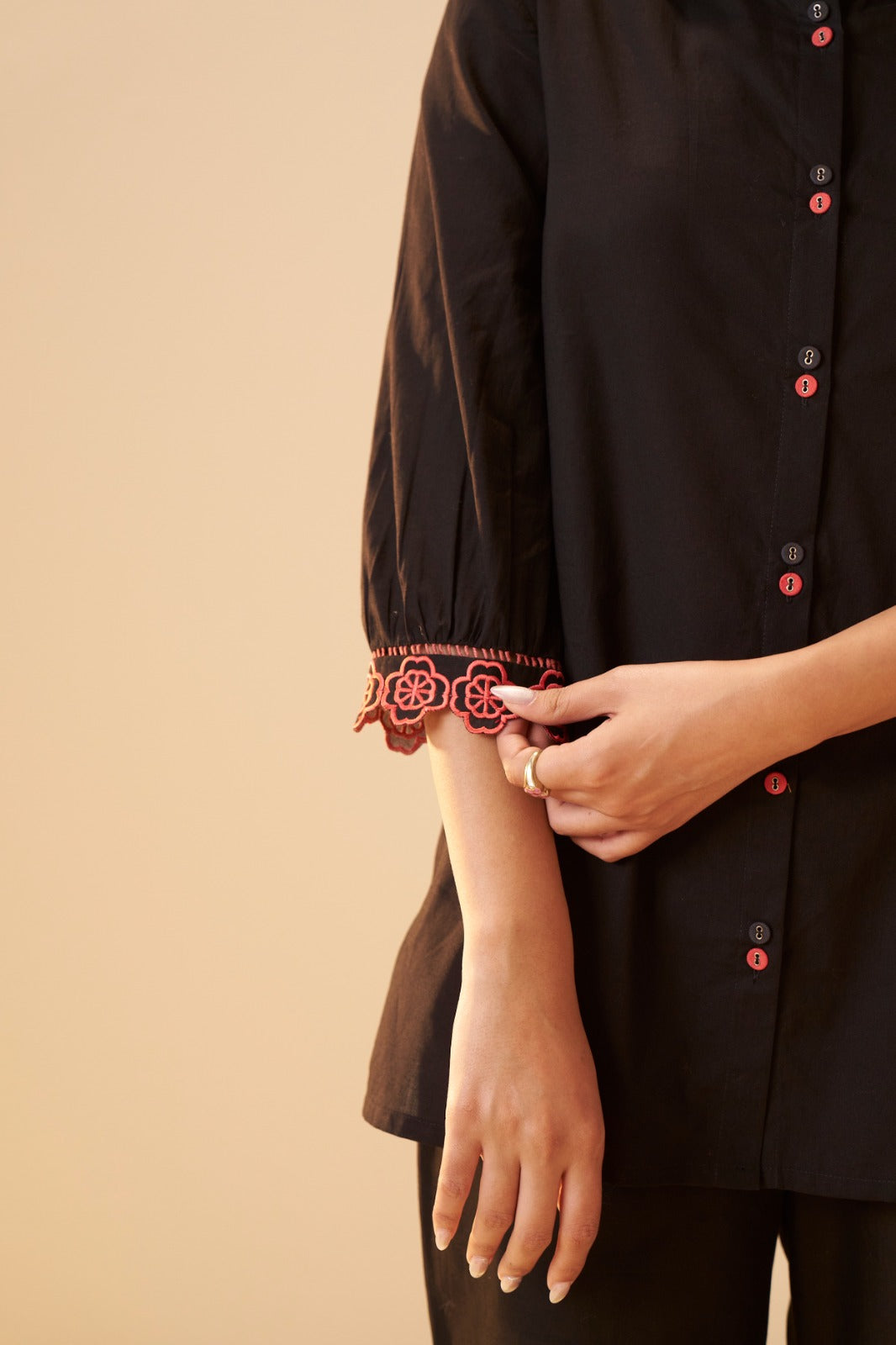 Tisca matte embroidery co-ord set