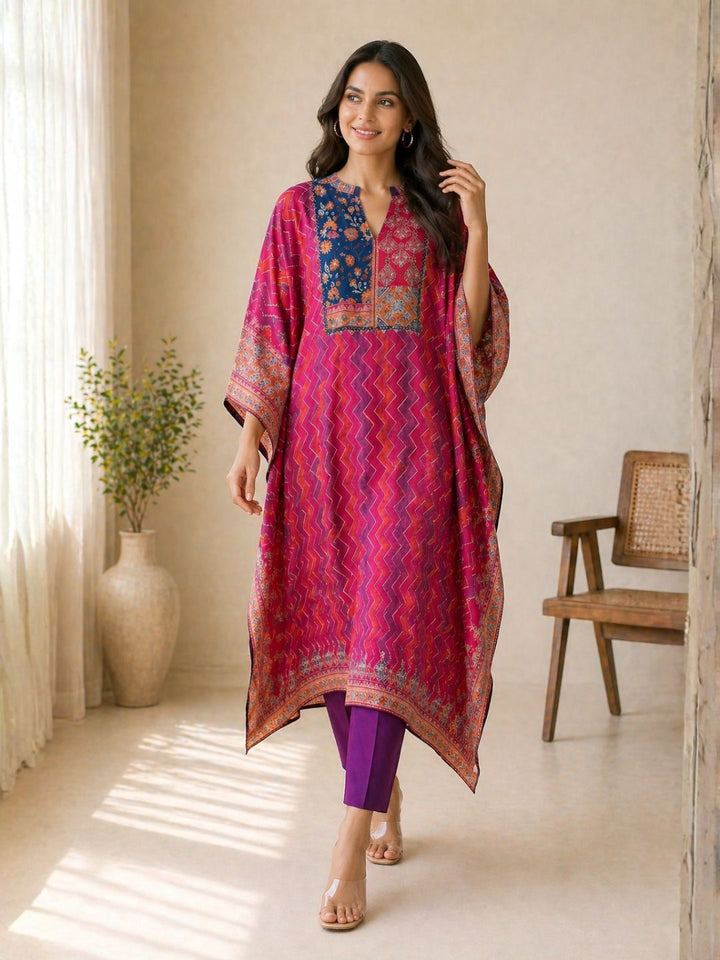 Maurya Ruby Premium Muslin Kaftan Pant Set