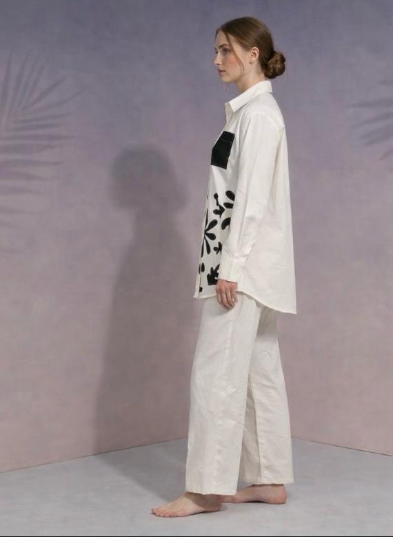 Molly pearl applique cotton co-ord set