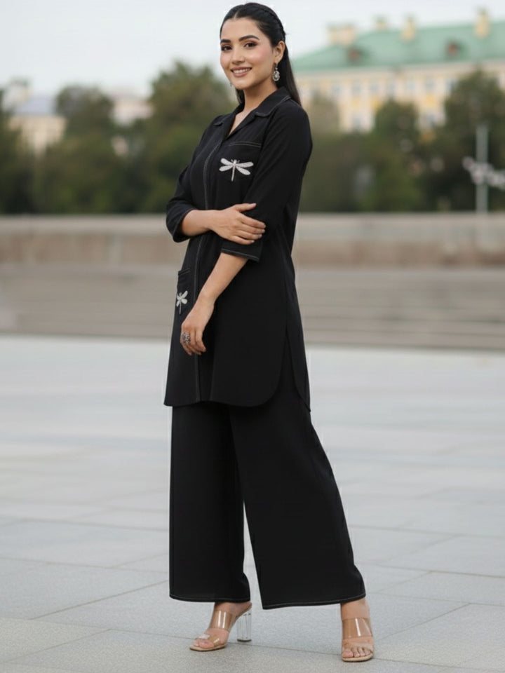 Jayti onyx Butterfly Cotton Co-ord Set