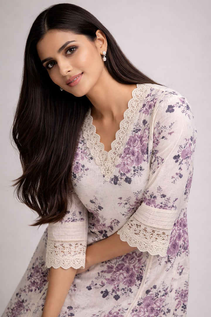 Surbhi allium cotton co-ord set