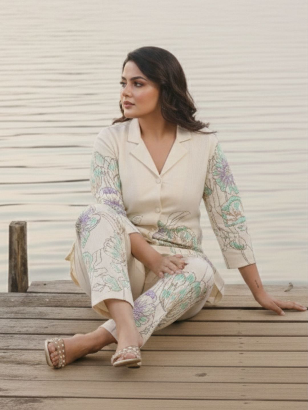 Hardik Snow Printed Cotton Co-ord Set