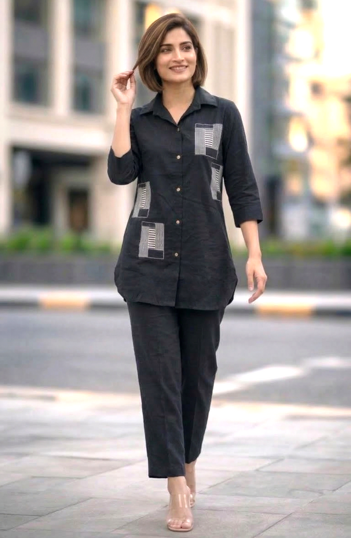 Sorbo sable cotton co-ord set