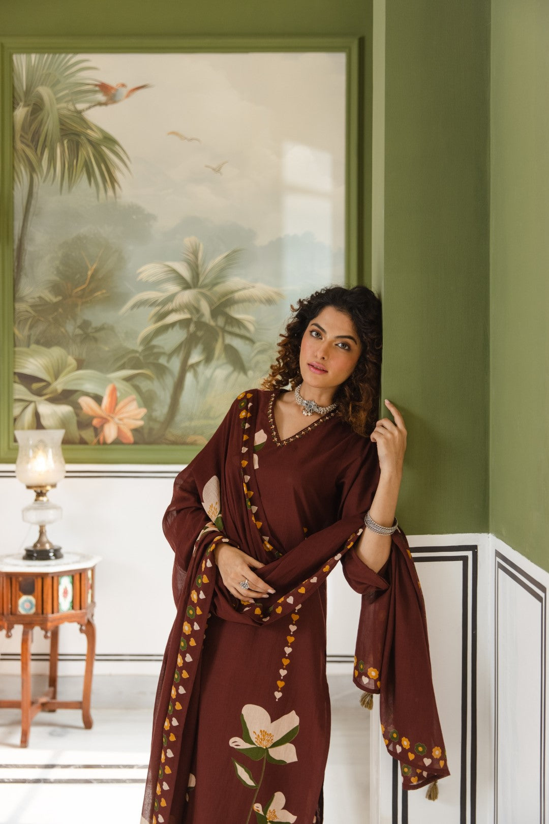 Karen borde cotton suit set