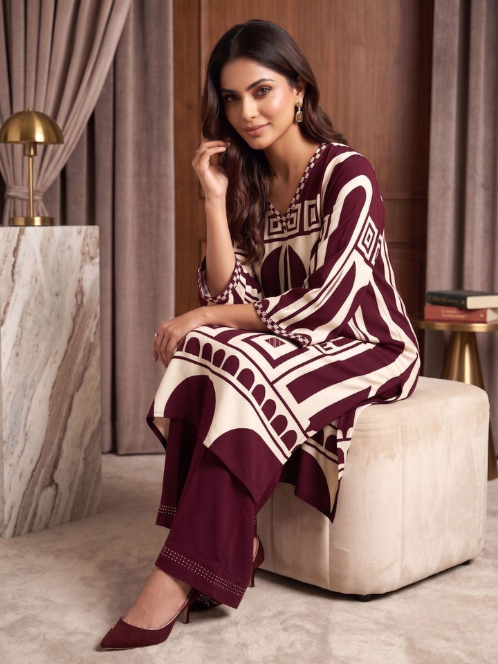 Sargun Mulberry Digital Printed Kurta Pant Set