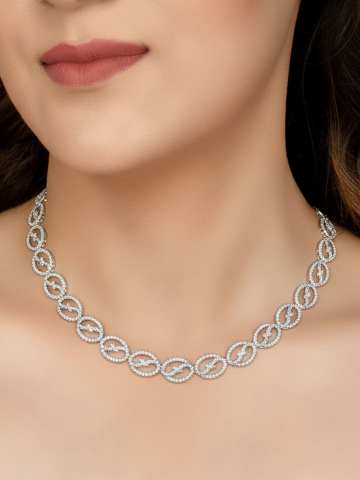 Antaara Diamond Necklace with Earings