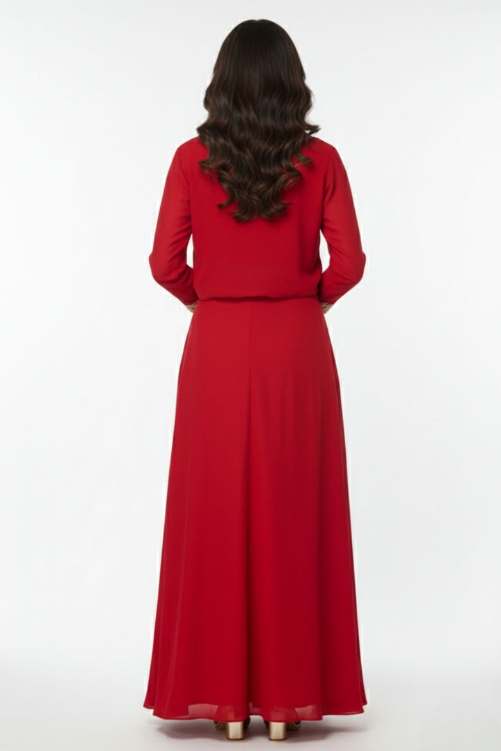 Rasā Scarlet Handwork Luxury Fusion Wear Set