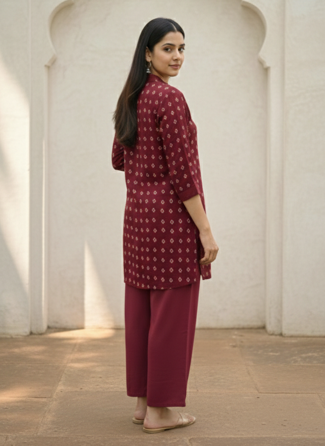 Midushi Merlot Co-ord Set