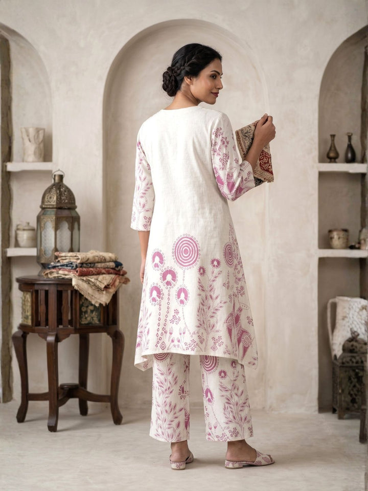 Vanya Plum Cotton co-ord Set