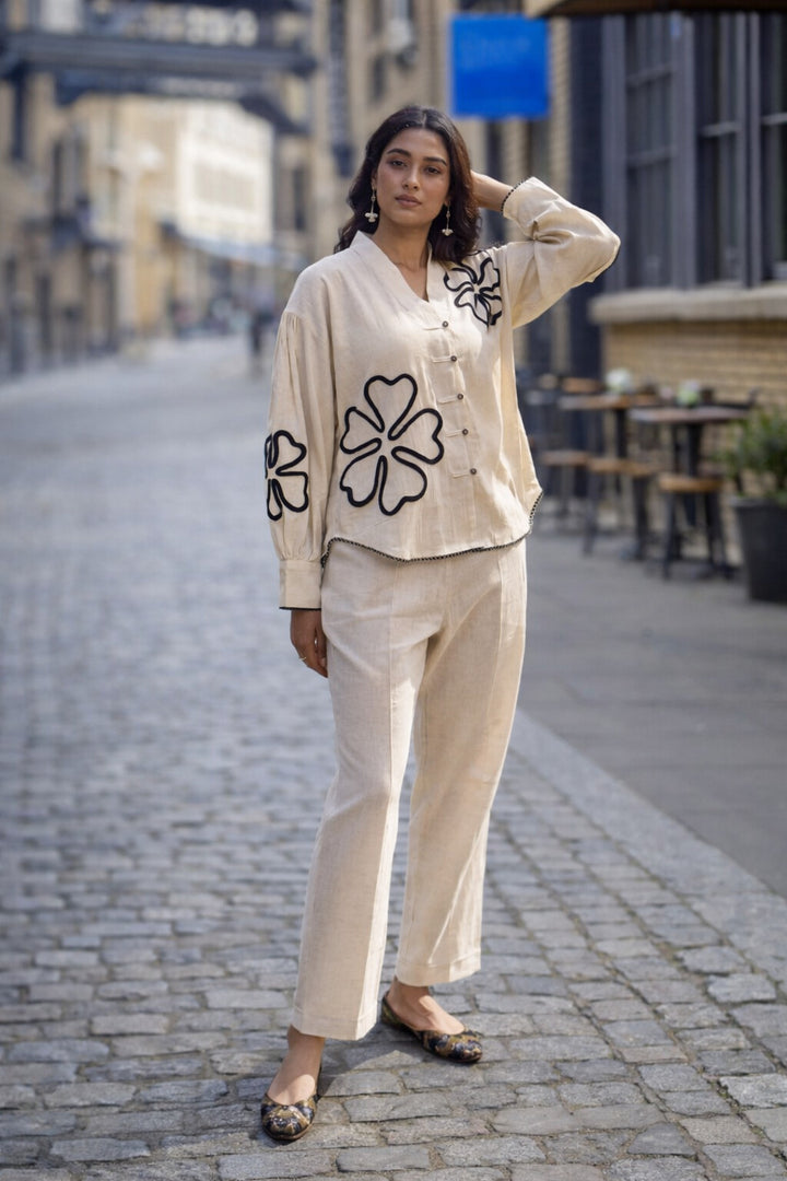 Wespret indi embroidery cotton co-ord set