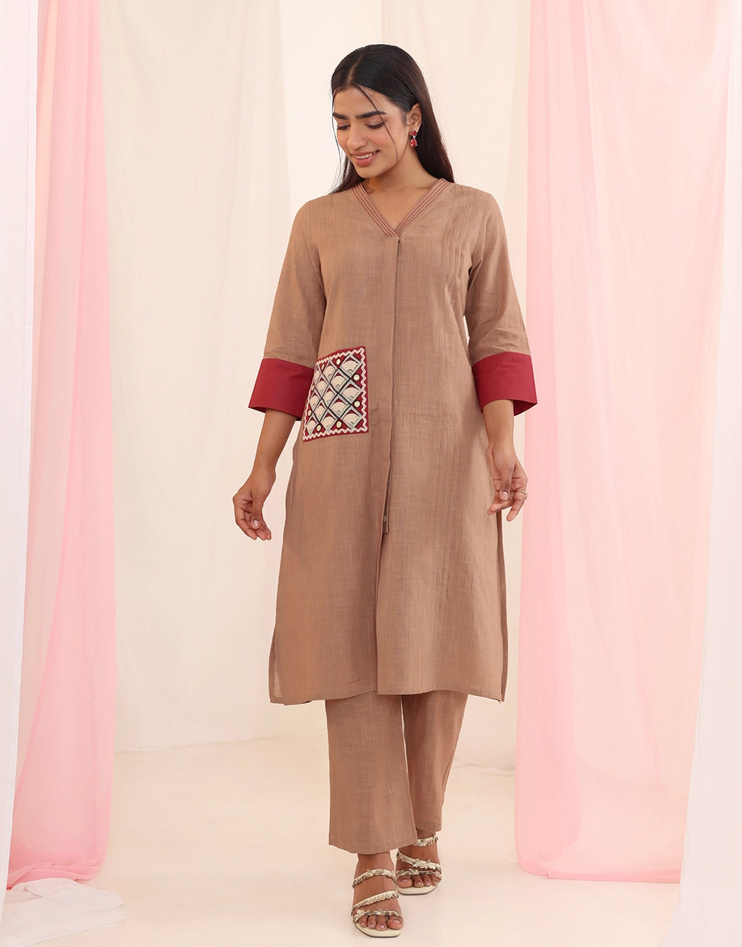 Purna mousse cotton co-ord set