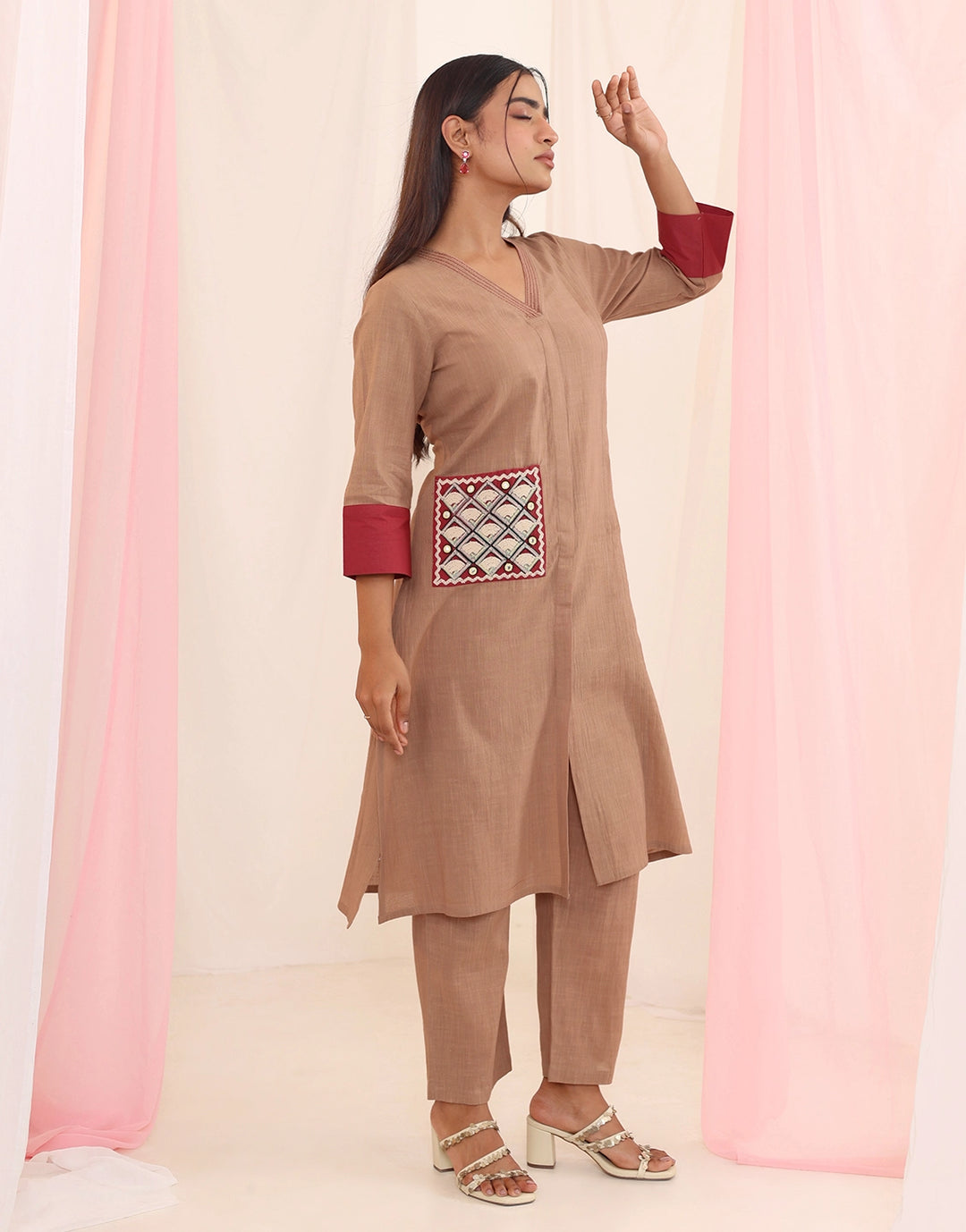 Purna mousse cotton co-ord set