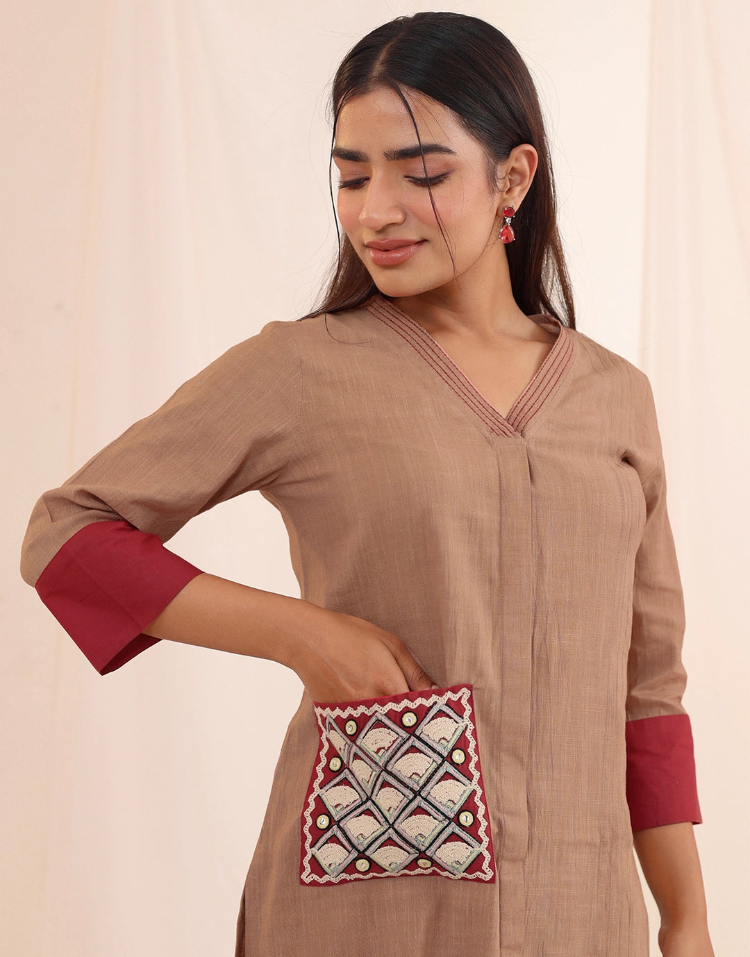 Purna mousse cotton co-ord set