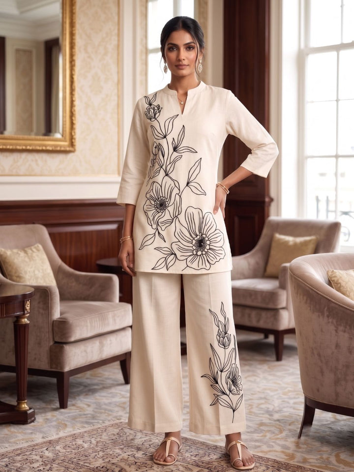 Asmi Frost Embroidered Co-ord Set