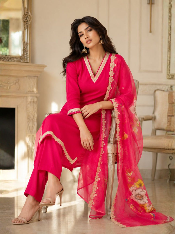 Mika Rose Suit Set