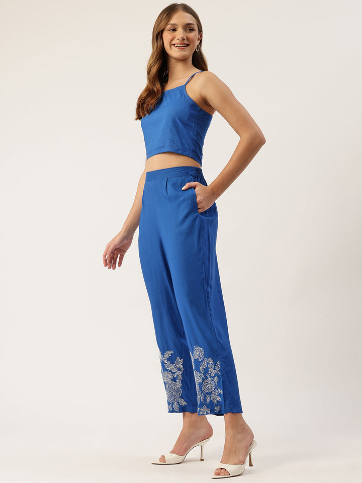 Raya Ocean Embroidred Co-ord Set