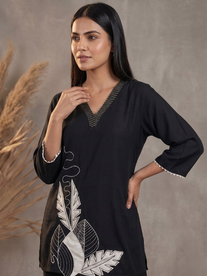Prisha jet embroidery co-ord set