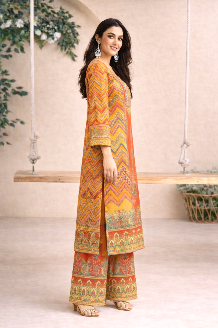 Morni amber full work suit set