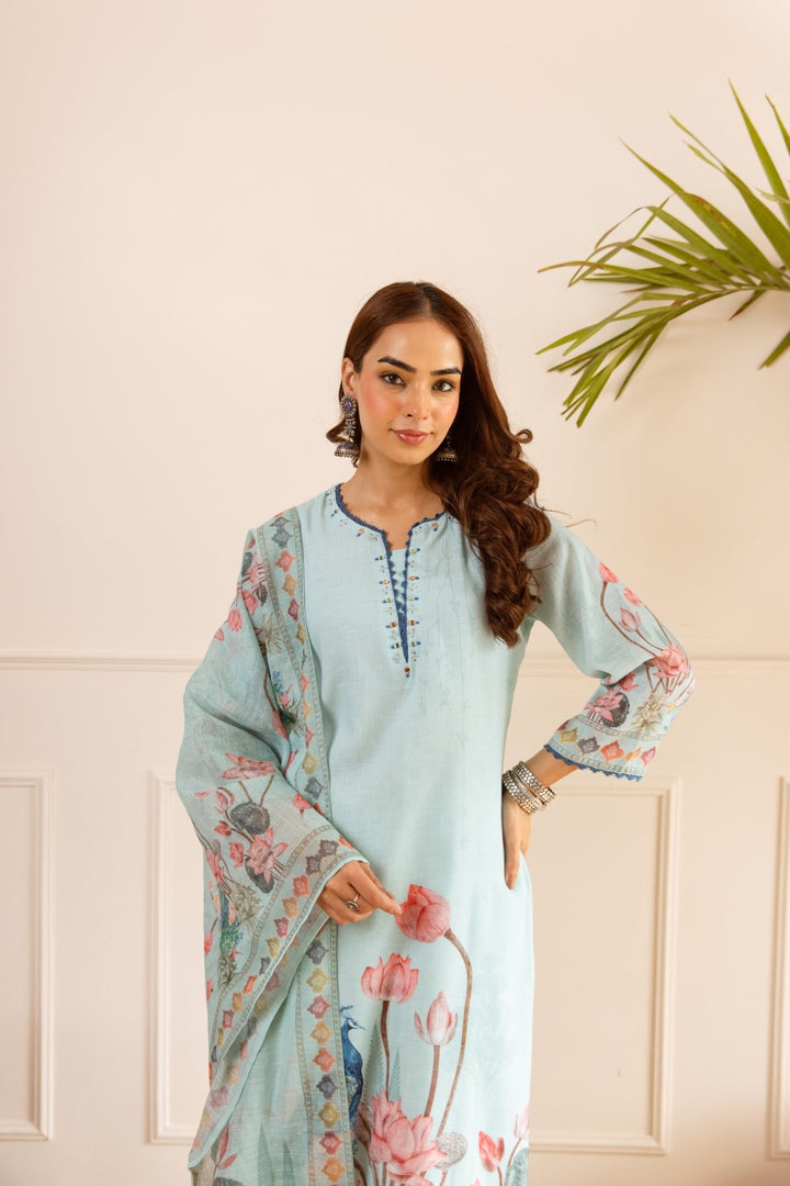 Karen vivid cotton suit set
