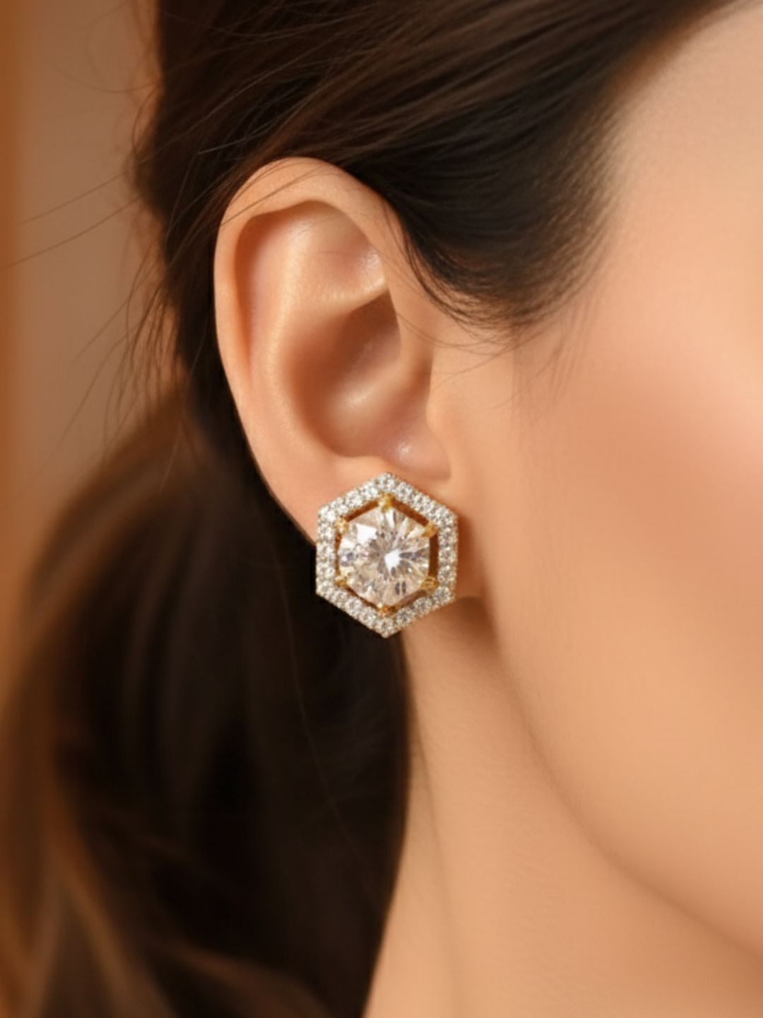 Shama Diamond Earing & Pendant Set