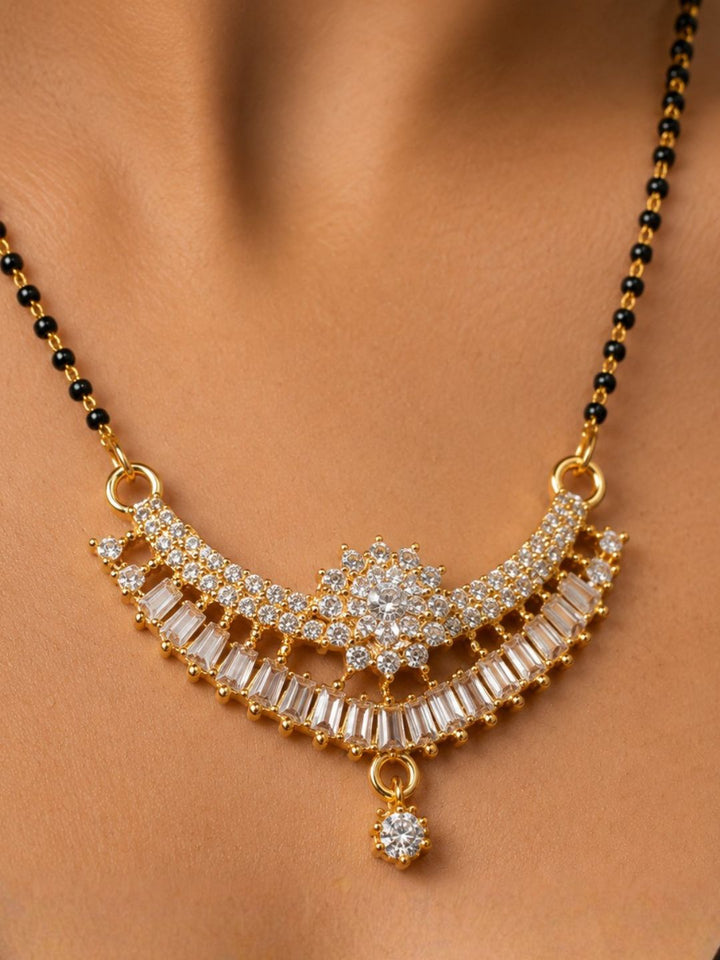 Nayra diamond Mangalsutra with earings set