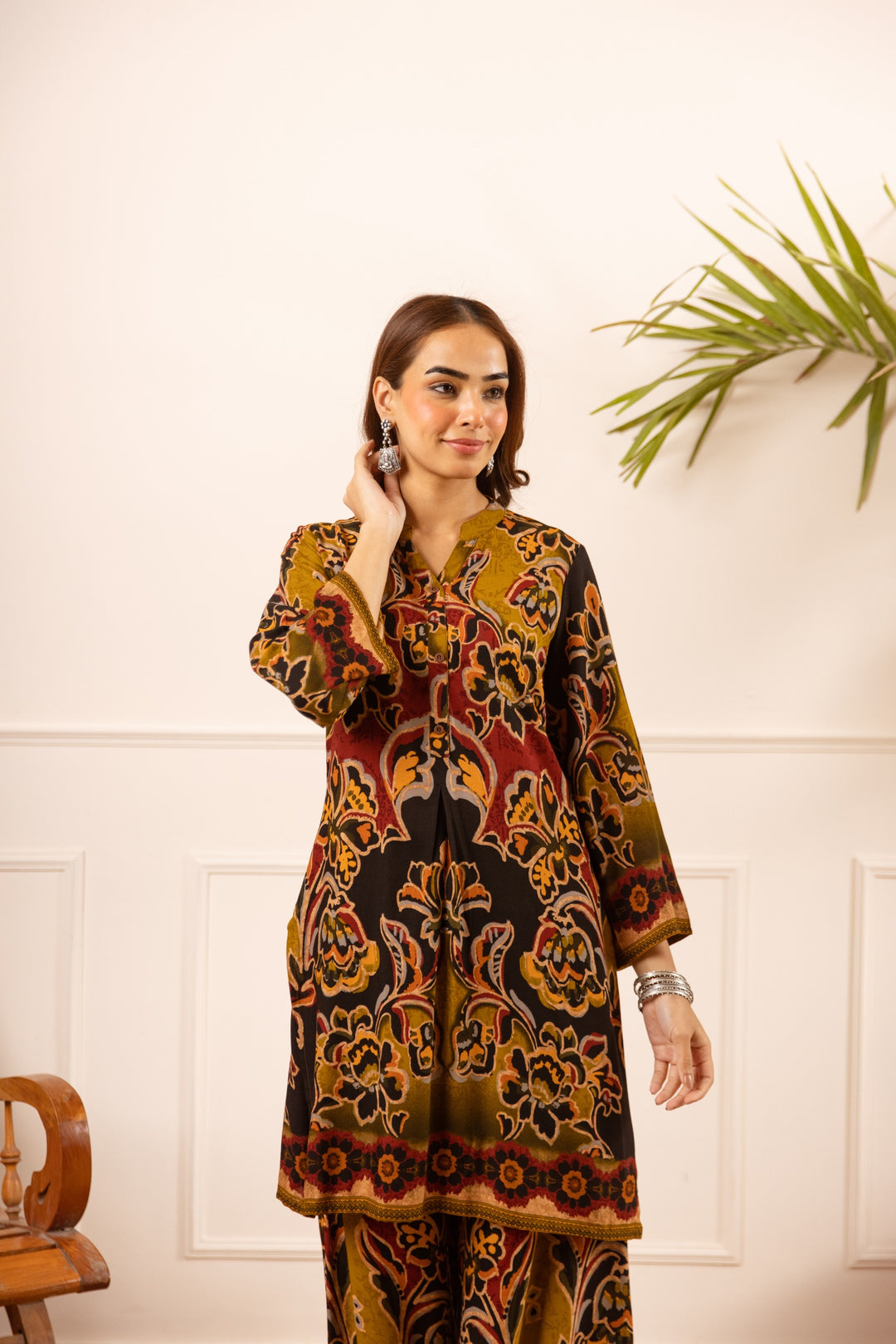 Karen russet printed Co-ord set