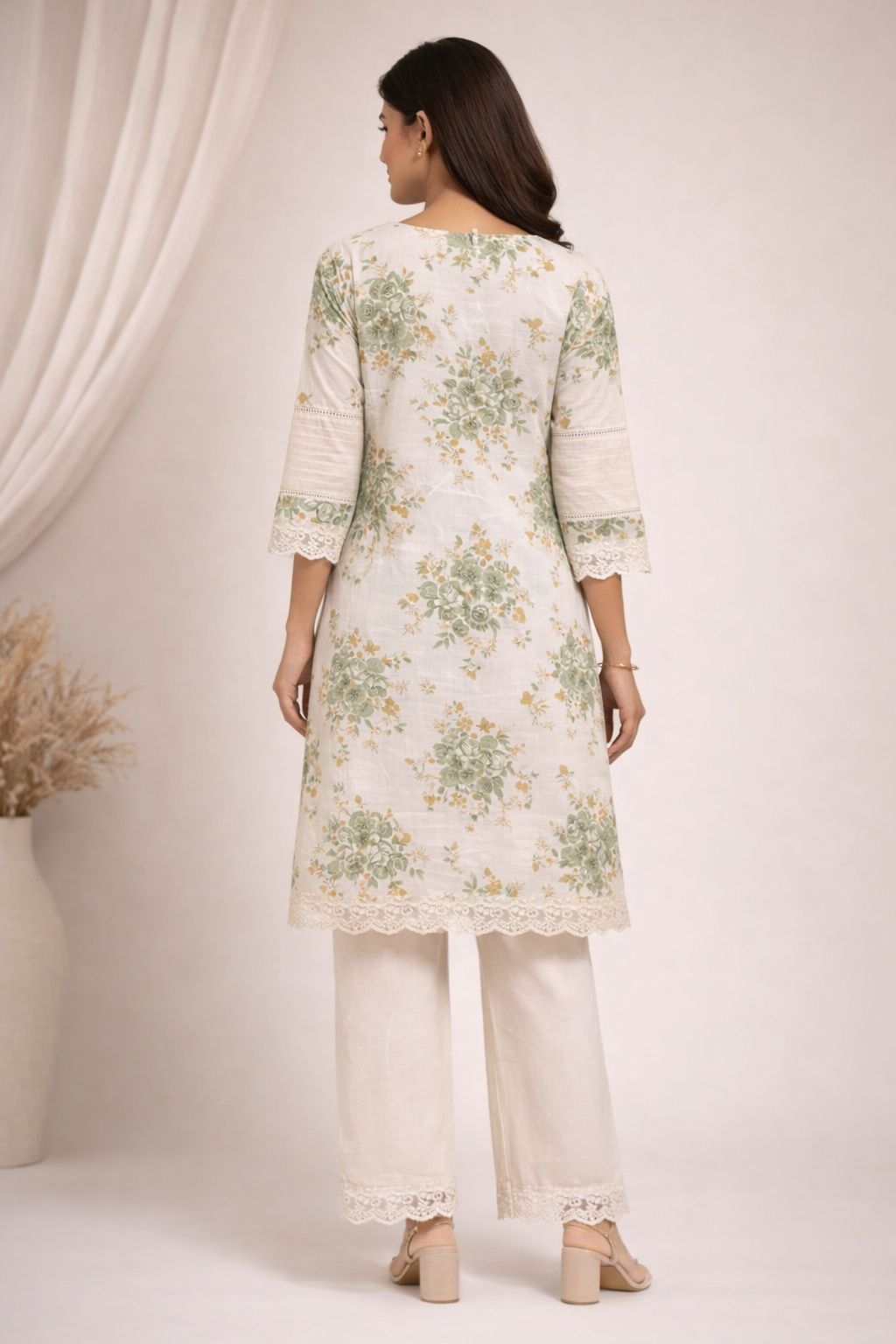 Surbhi moss cotton co-ord set