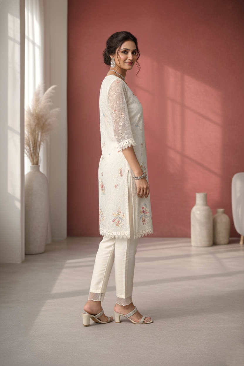 Anumeha daisy full work co-ord set