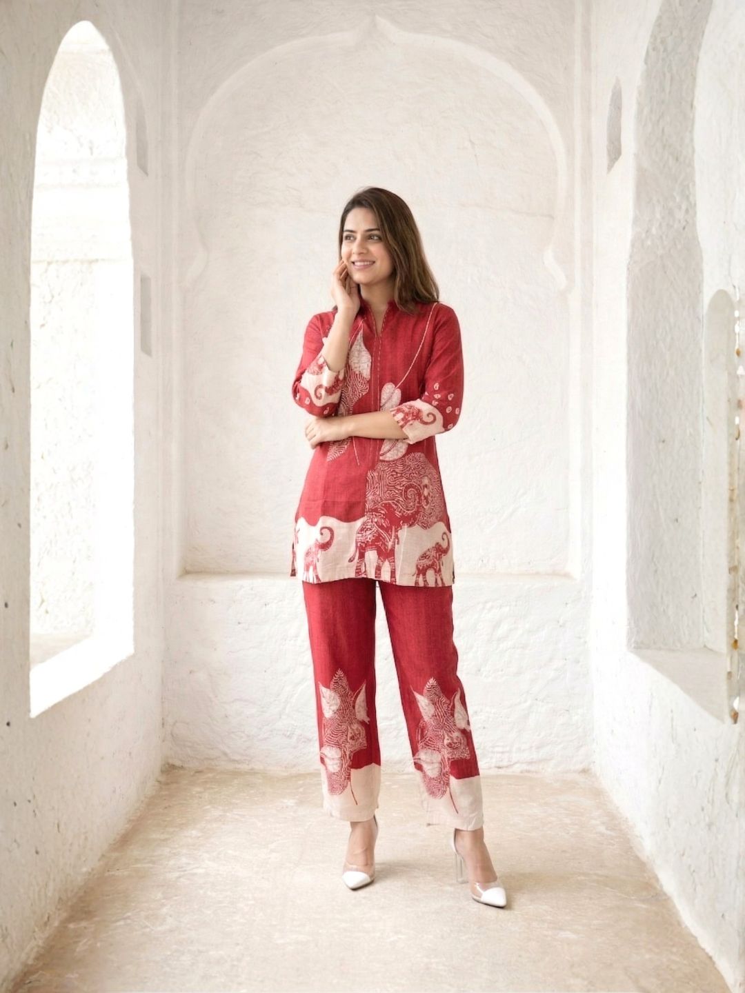 Akshara canta printed Cotton co-ord set