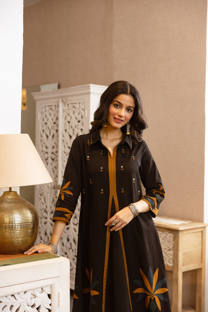 Karen sidian printed kurta pant set